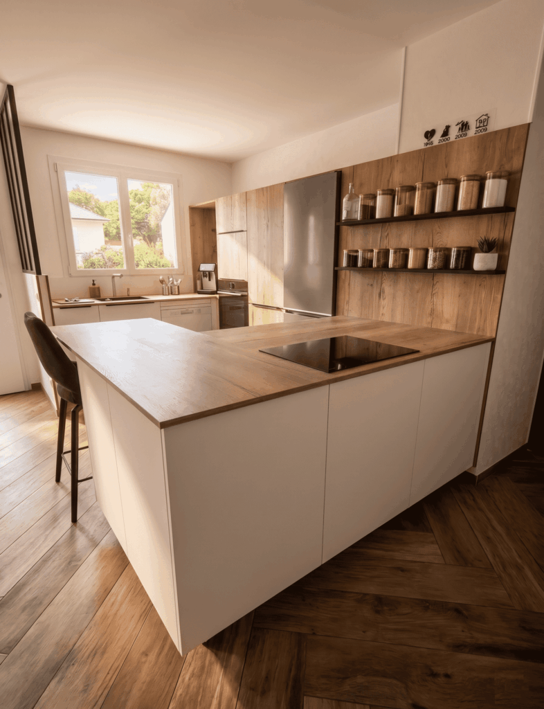 Cuisine houdayer laque blanc mat